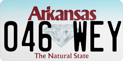 AR license plate 046WEY