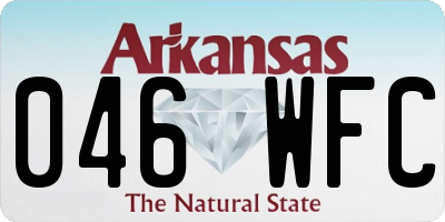 AR license plate 046WFC