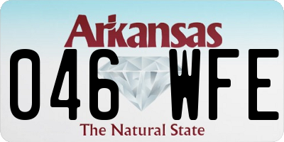 AR license plate 046WFE