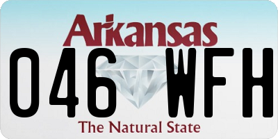 AR license plate 046WFH