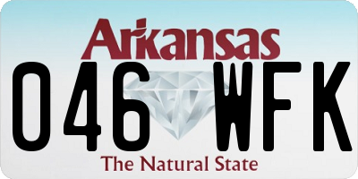 AR license plate 046WFK