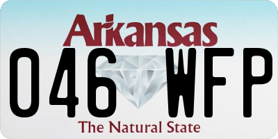 AR license plate 046WFP