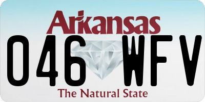 AR license plate 046WFV