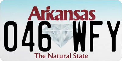 AR license plate 046WFY