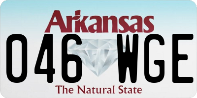 AR license plate 046WGE