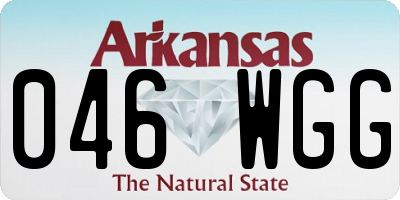 AR license plate 046WGG