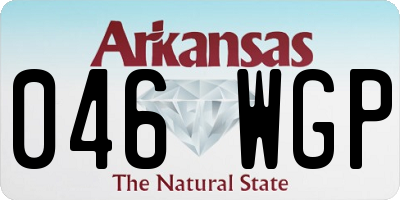 AR license plate 046WGP