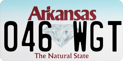 AR license plate 046WGT