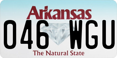 AR license plate 046WGU