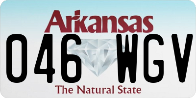AR license plate 046WGV