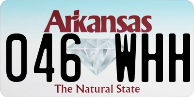 AR license plate 046WHH