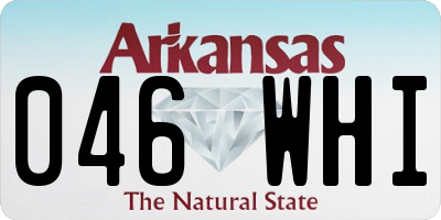 AR license plate 046WHI