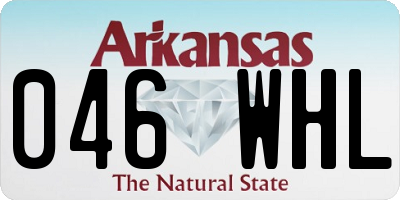 AR license plate 046WHL
