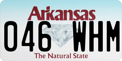 AR license plate 046WHM