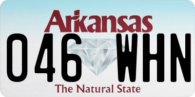 AR license plate 046WHN