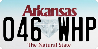 AR license plate 046WHP