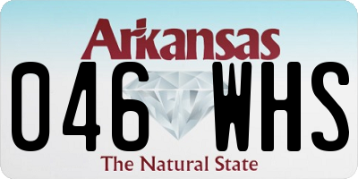AR license plate 046WHS