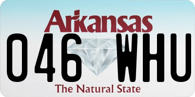 AR license plate 046WHU