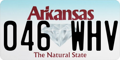 AR license plate 046WHV