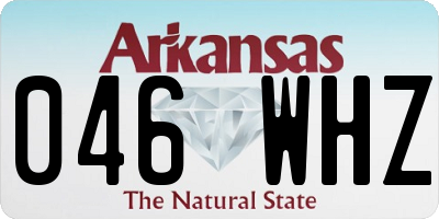 AR license plate 046WHZ