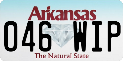 AR license plate 046WIP