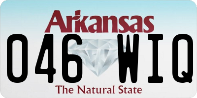 AR license plate 046WIQ