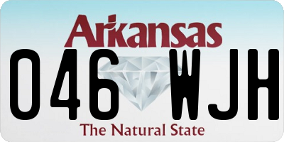 AR license plate 046WJH