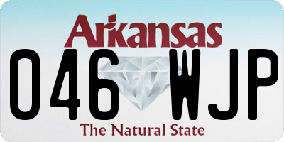 AR license plate 046WJP