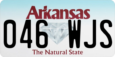 AR license plate 046WJS
