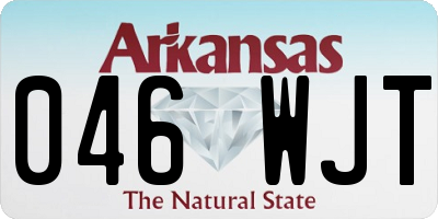 AR license plate 046WJT