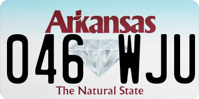 AR license plate 046WJU