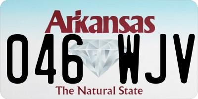 AR license plate 046WJV