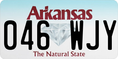 AR license plate 046WJY