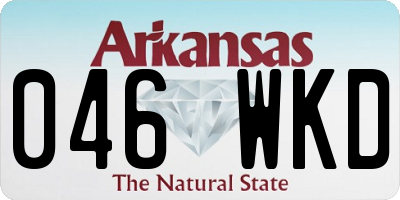 AR license plate 046WKD