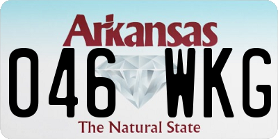 AR license plate 046WKG