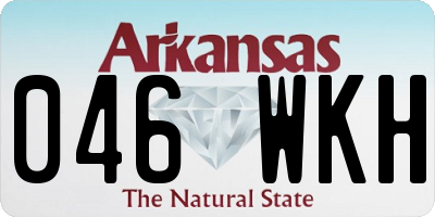 AR license plate 046WKH