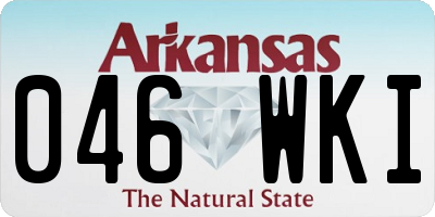 AR license plate 046WKI