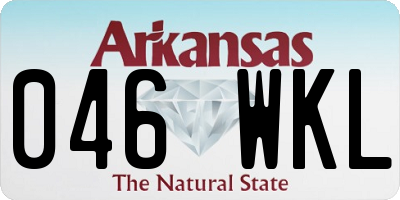 AR license plate 046WKL