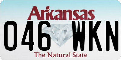 AR license plate 046WKN
