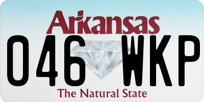 AR license plate 046WKP