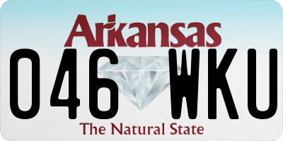 AR license plate 046WKU