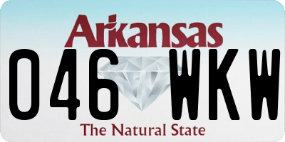 AR license plate 046WKW