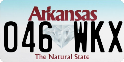 AR license plate 046WKX