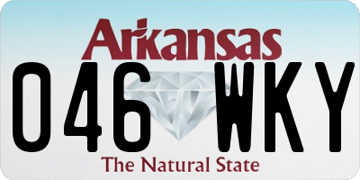 AR license plate 046WKY