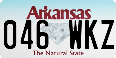 AR license plate 046WKZ