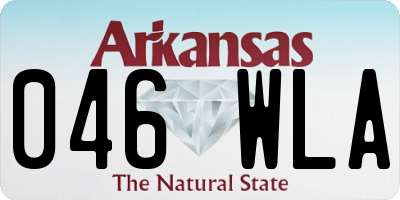 AR license plate 046WLA