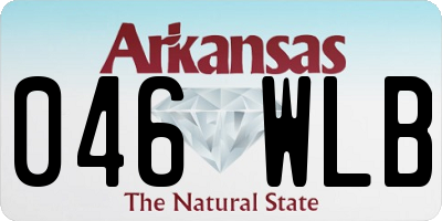 AR license plate 046WLB