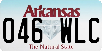 AR license plate 046WLC