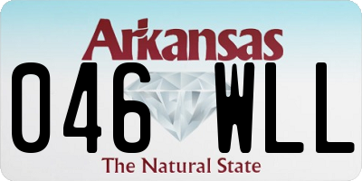 AR license plate 046WLL