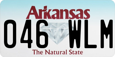 AR license plate 046WLM
